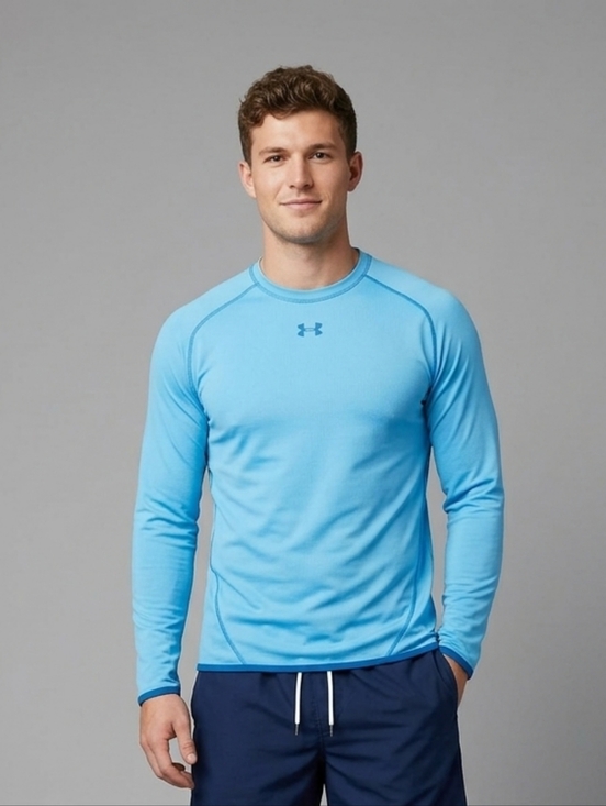 Under Armour Other - Mens UnderArmour Reversible Aquamarine Blue Long Sleeve XL